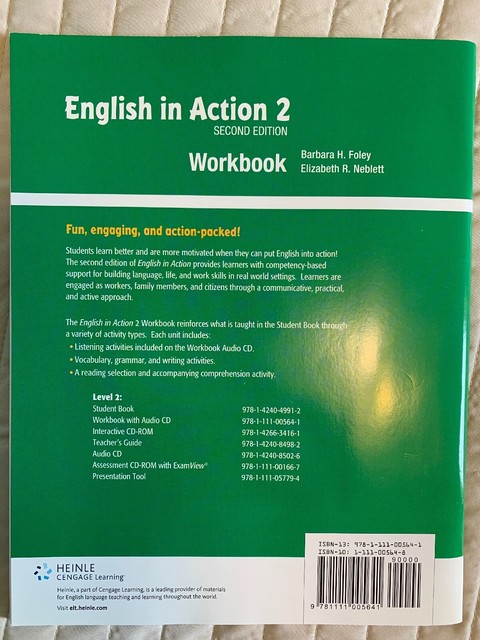 English In Action 2 Workbook With Audio Cd 2nd Edition By Foley Noblett 2011 - 