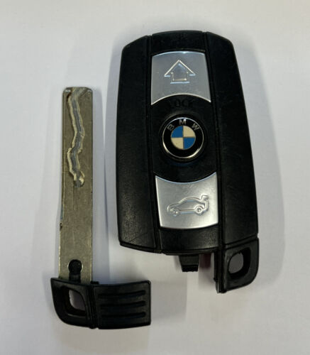 GENUINE BMW 3 BUTTON REMOTE SMART KEY FOB 1 3 5 E SERIES X5 ETC TESTED & WORKING - Picture 5 of 5