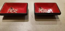 Pair Of Visun China Oriental Wasabi Sauce Dishes 3.75x2.5x1.25"