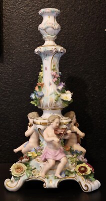 Ernst August  Leuteritz-Meissen Girandole,Leuchter- 1. Wahl,Knaufzeit