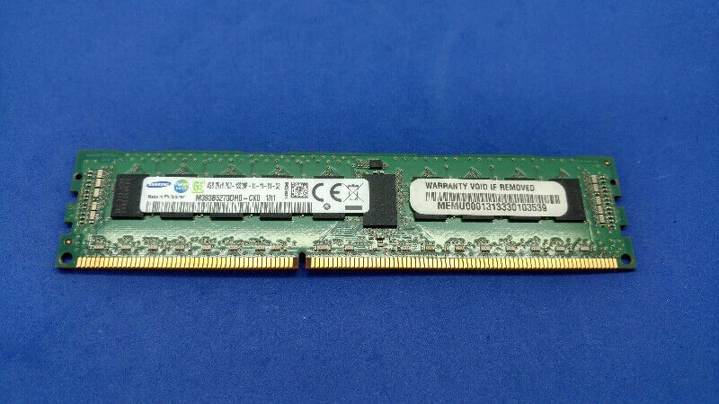 SAMSUNG 4GB 2RX8 PC3-12800R 1.5V PN:M393B5273DH0-CK0 - Image 2 of 4