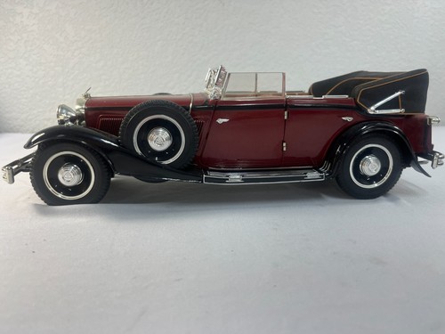 1:18 ANSON 1932 MAYBACH ZEPPELIN BURGUNDY ON TAN CDF 8338 - Picture 2 of 9