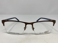 Gant GA3169 019 53-18-145 Brown/Blue Metal Half Rim Eyeglasses Frame 3562