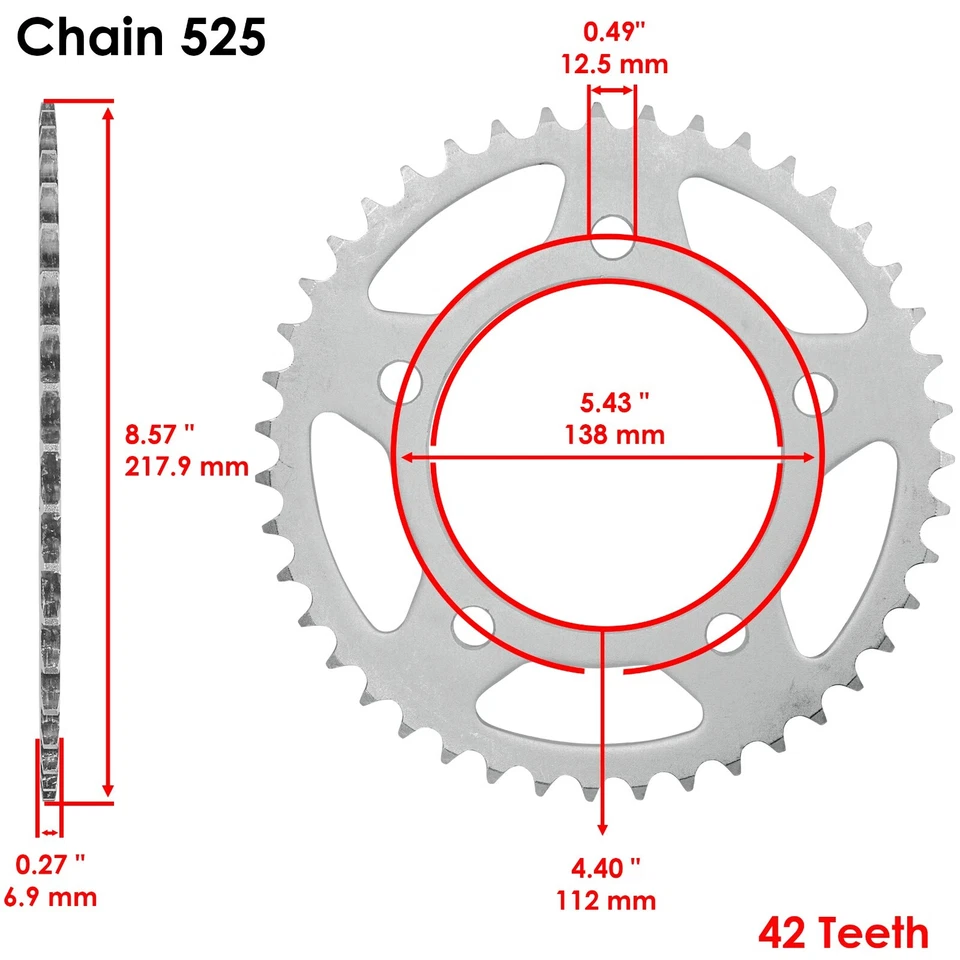 Front Rear Drive Chain Sprocket for Husaberg FE350 FC499 1992 23801-MJE-D00 - Image 3 of 4