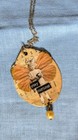 Handmade Necklace Vintage Look Decoupage Stay Curious Fairy Romantic Cottagecore