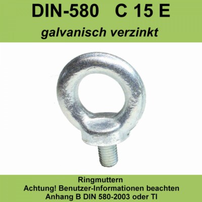 Ringschraube WLL8.6T DIN 580 C15E M48 ungebraucht! Ringschraube WLL8.6T DIN 580 C15E M48 ungebraucht!