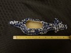 Vintage Royal Crownford Blue Calico Gravy Boat Staffordshire England Ironstone — photo 4