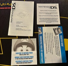 Nintendo DS Console Original Instruction Booklet Manual Inserts Only