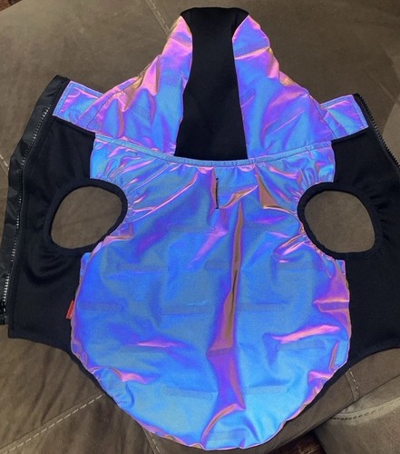 Reddy Reflective Hooded Dog Vest Wind Water Coat Size Medium Puffy Insulated