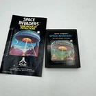 Atari 2600 Game Program Space Invaders Cartridge Game & Manual 1980
