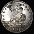 1878-S Trade SILVER Dollar AU