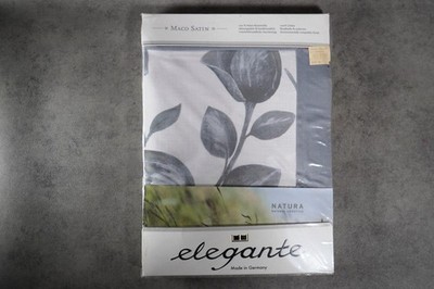 Elegante Natura Maco Satin Bettwäsche-Set Kissen 80x80cm Bettbezug 135x200cm