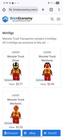 LEGO City: Monster Truck Transporter (60027) & Monster Truck 60055 100% Complete