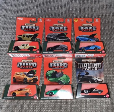 Matchbox 6er Set 2026 Moving Parts Jeep Chevy Bentley Ford Posche Ford GT40