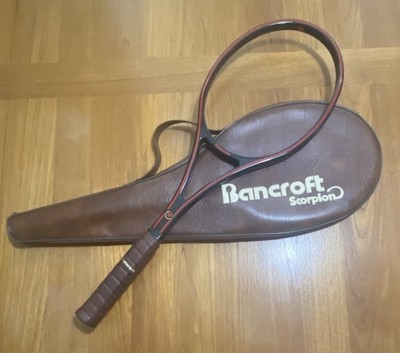Bancroft Scorpion 4 5/8 L Graphite Red Black Racquet Brown Case Unstrung New
