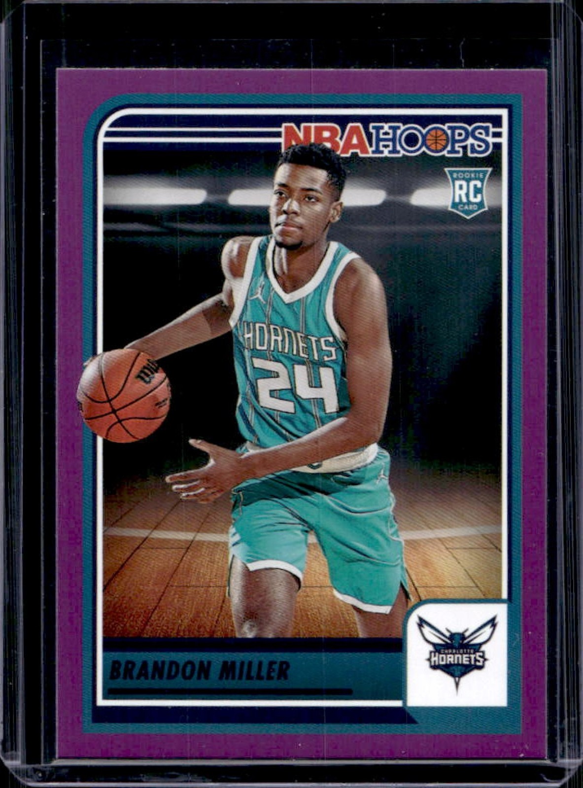 2023-24 Panini Hoops Brandon Miller RC Purple Rookie #272 Hornets