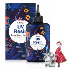 KISREL UV Resin 100g - Upgraded Kit, Hard Type Crystal 100 g, Clear