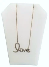 3 Pack Tall Small/Large Pendant Chain Necklace Display Stand, Leaning Earring...