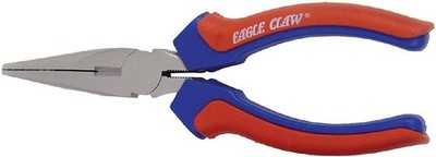Eagle Claw 6 in Long Nose Pliers Micro Satin Finish Corrosion Resistant