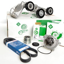 BOSCH 5PK1750 Keilrippenriemen-Satz + Freilauf WAPU für MERCEDES MERCEDES-BENZ