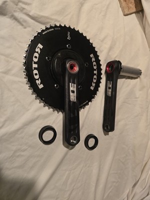 Rotor 3D+ Power2Max Power Meter 167.5mm BB30 Lightweight Crankset