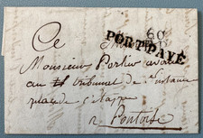 Double port paid on letter from Paris for PONTOISE / 1794 year 2 / 60 PP