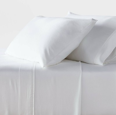   Threshold Queen 320 Thread Count Cool TENCEL Lyocell Sheet Set White 