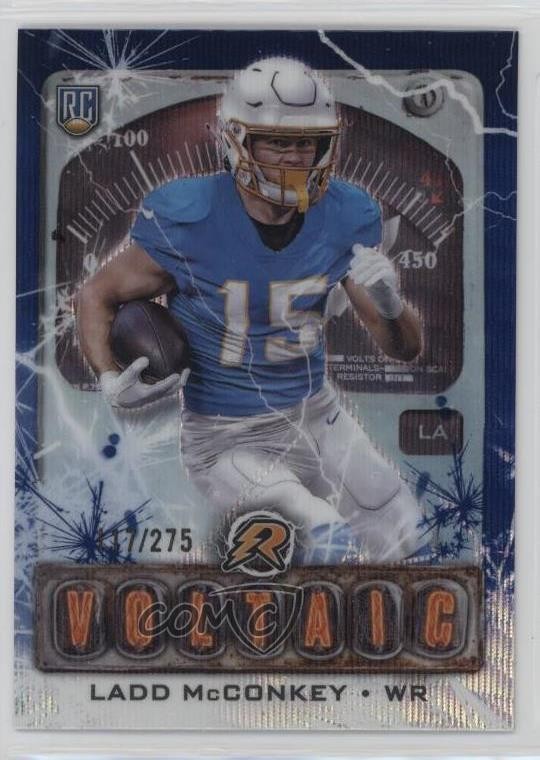 2024 Resurgence Voltaic Navy Surge Refractor 117/275 Ladd McConkey Rookie RC 9p5