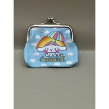 Sanrio Cinnamoroll Kiss Lock Coin Purse Blue Rainbow Cloud Kawaii Wallet