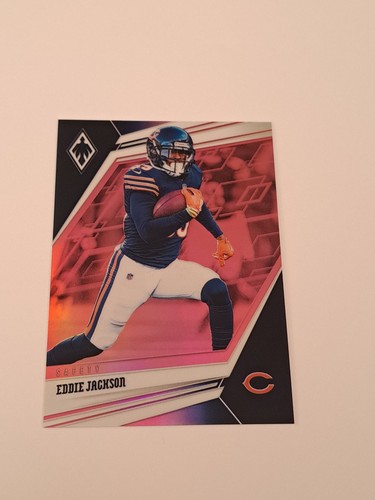 2019 Panini Phoenix Pink Prizm #/199 Eddie Jackson In Toploader - Picture 3 of 4