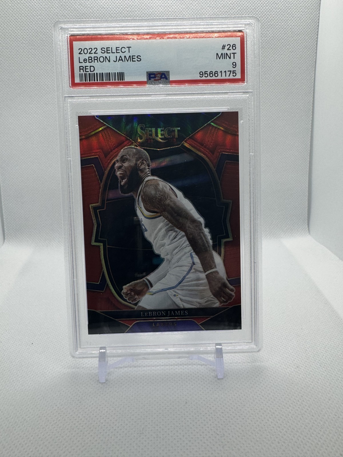 2022-23 Panini Select - Concourse LeBron James #26 Red Prizm /199