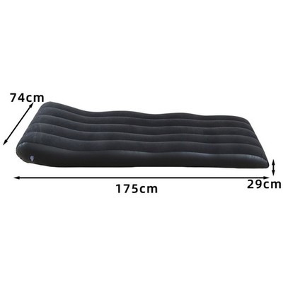 Aufblasbares Einzelsofa PVC Plüschsessel für Wandern Camping Ausflüge