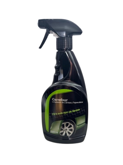2 x Carrefour Pulverizadores Limpieza Llanta Llanta Llanta Coche 500ml Limpieza Todas las Ruedas