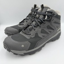 Size 8.5 OBOZ Men's Katabatic Mid B-DRY Waterproof Hiking Boot Black Sea 46001