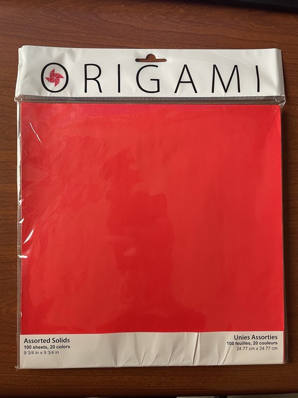 Yasutomo Origami Paper 9 3/4” x 9 3/4” 100 Sheets 20 colors Set of 2