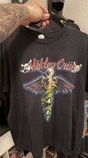 Vintage Motley Crue Black Graphic Crue Fans A...