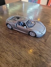 Porsche 918 Spyder In Gray 136 Diecast Model By Rmz City Pull Back Action N