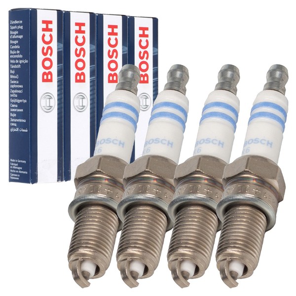 4X Bosch YR7DC 0242135515 ZüNdkerze FüR Fiat 500 Doblo Panda Punto Stilo-image