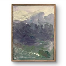 BLESSED#976 12x9 Original Trio Canoe Canvas Neo Abstract Expressionism Impasto