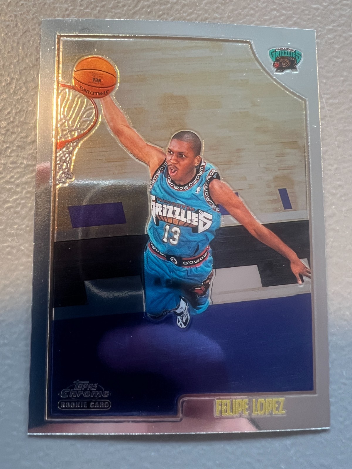 QTY: 1998-99 Topps Chrome - Felipe Lopez ( Vancouver Grizzlies ) Rookie RC #161