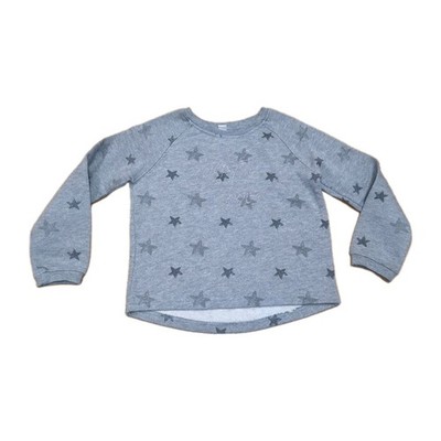   Sweatshirt Gr. 110/116 alive grau m. Sternen & Glitzerschriftzug ''Just cool''