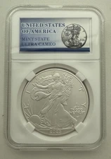 2025 1 oz .999 Fine Silver American Eagle $1 Coin Free Premium Protective Case