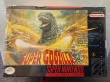 Godzilla super nintendo game Super Godzilla RARE Brand New 1991 vintage