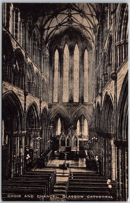 Choir and Chancel Glasgow Cathedral Scotland Valentine Series Unposted Postcard