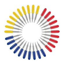 50Pack 30°/45°/60° Roland Cutting Plotter Vinyl Cutter Blade Knife Assortment g