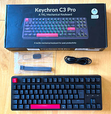 Keychron C3 Pro Wired Mechanical Keyboard ISO UK Layout Hot-Swap Switches