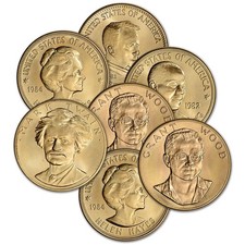 US Gold 1 oz American Arts Commemorative Medal - BU - Random Date 4421.88 per troy oz