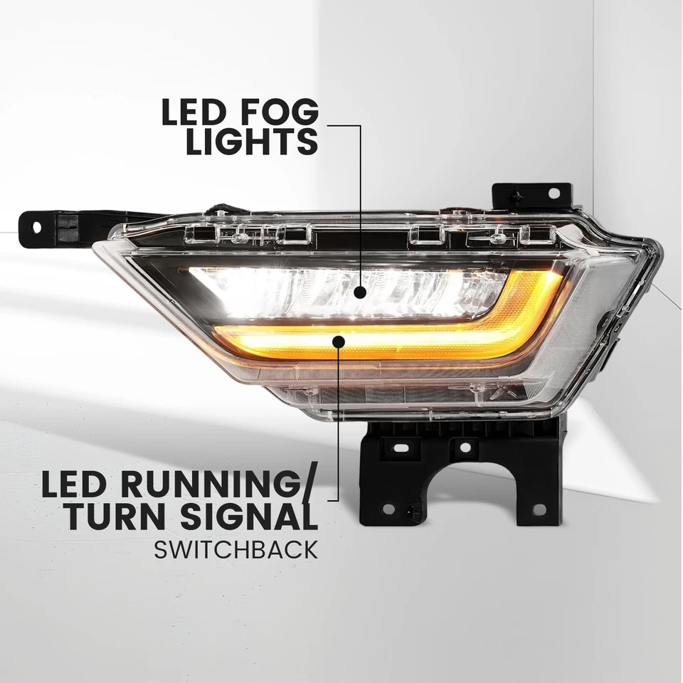 For Ford F150 F-150 XL 2021-2023 22 LED DRL Fog Lights W/SwitchBack Turn Signal Foto 2 de 4