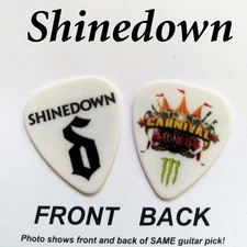 1 SHINEDOWN rock band novelty signature guitar pick (Q-7882a)
