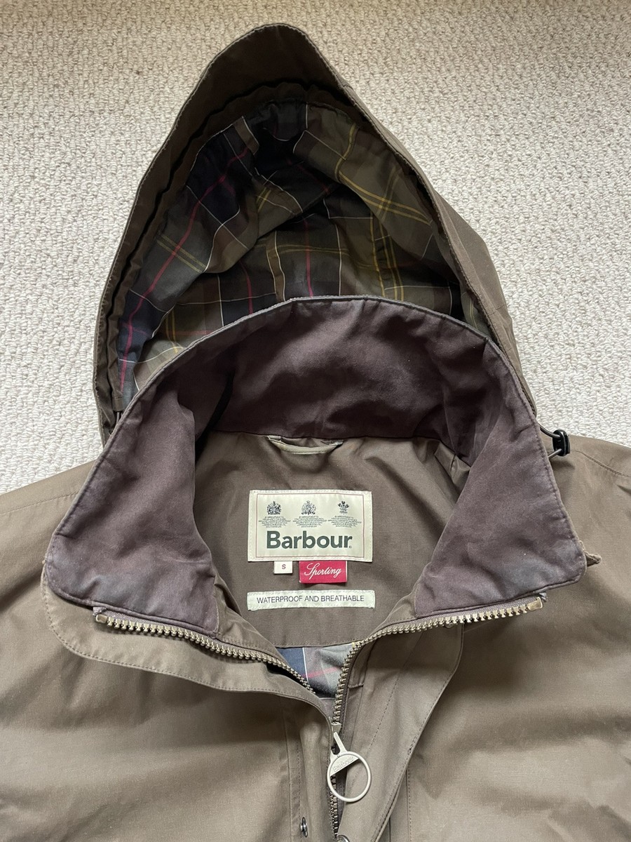 BARBOUR SPORTING GOSFORTH SHOOTING JACKET GREEN COAT MENS SMALL